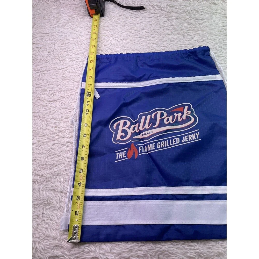 Ballpark Grilled Jerky Drawstring Cinch Tote Bag Backpack RARE PROMO MERCH